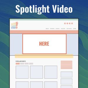 Homepage spotlight video ad