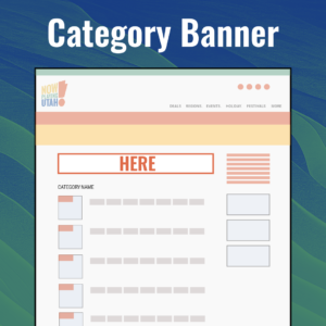 Category banner ad placement example