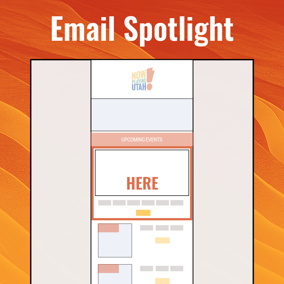 Email spotlight event ad placement example